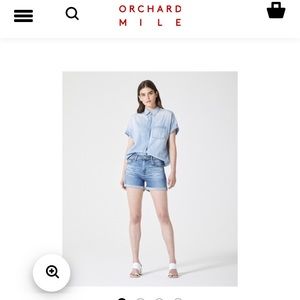 “The Hailey” AG denim shorts